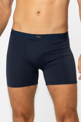 Cueca Boxer Básica Microfibra Azul Marinho