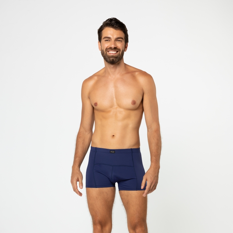 Cueca Boxer Dryfit Azul Marinho