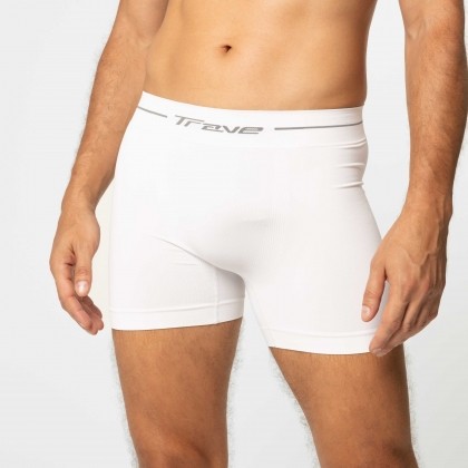 Cueca Boxer Microfibra Sem Costura Branca