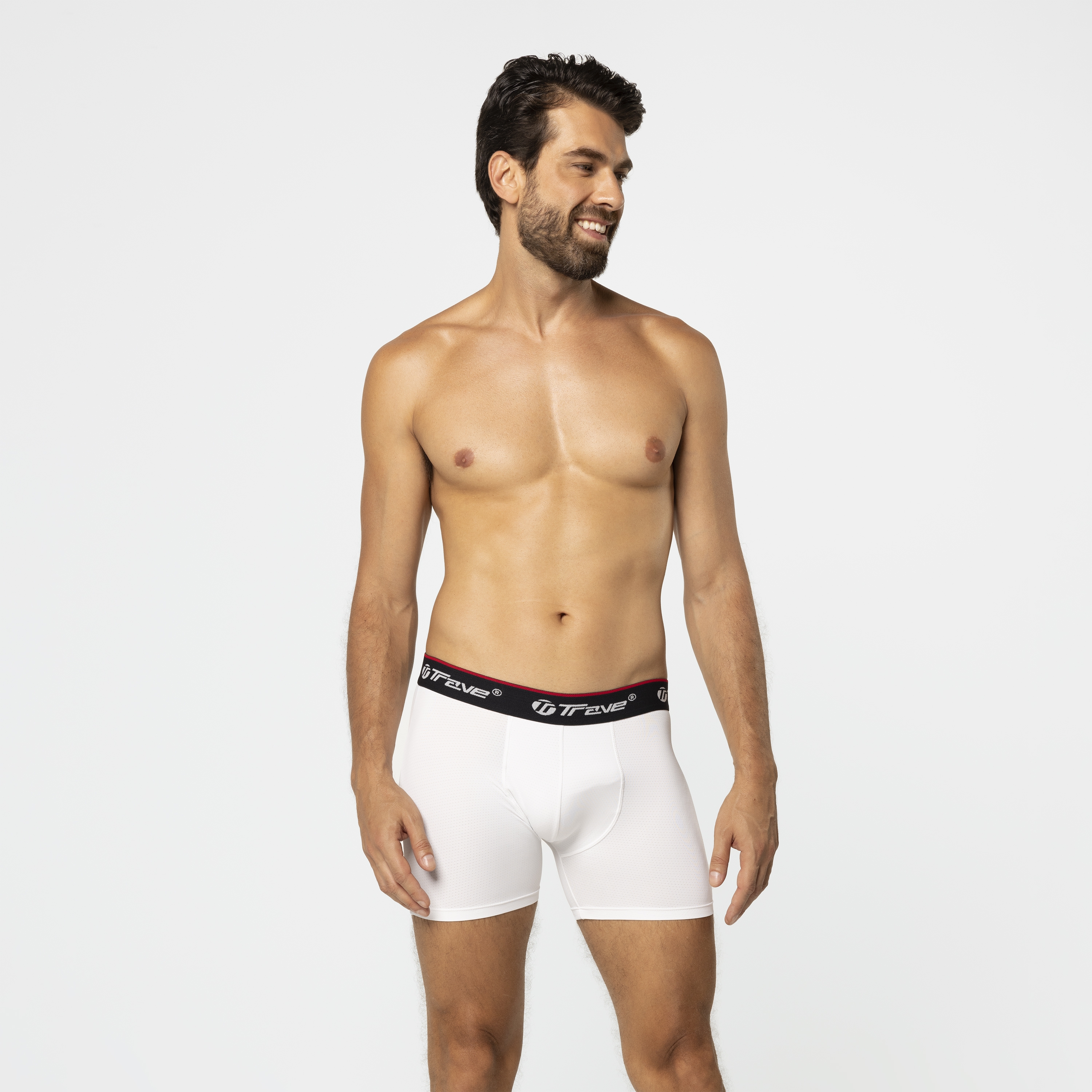 Cueca Boxer Dryfit Branca - Trave Underwear - cuecas modernas e