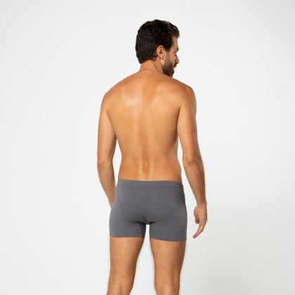 Cueca Boxer Cotton Cinza