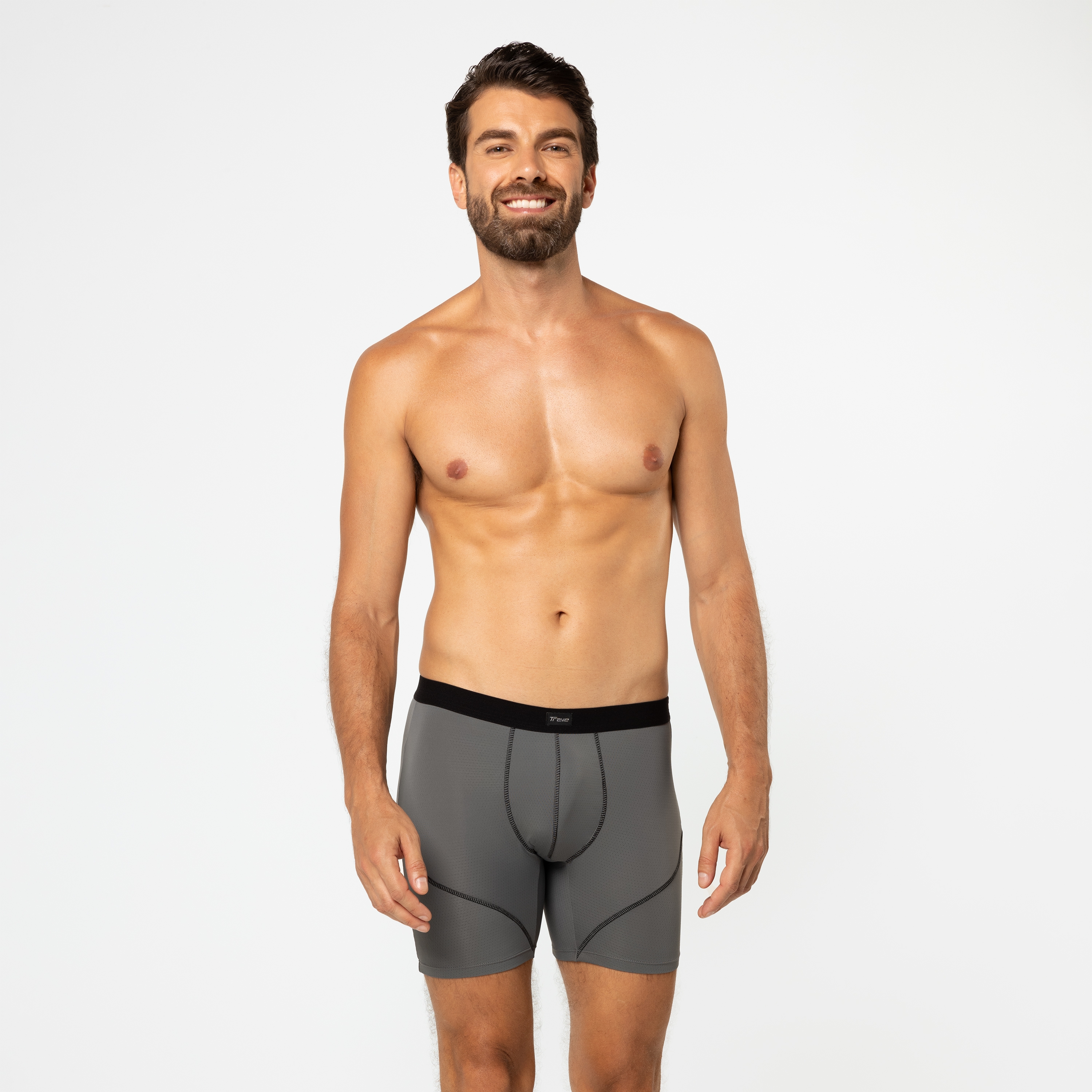 Cueca Boxer Long Dryfit Cinza - Trave Underwear - cuecas modernas e  confortáveis