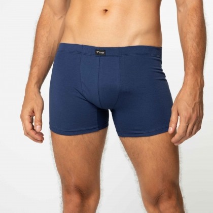 Cueca Boxer  Cotton Azul Marinho