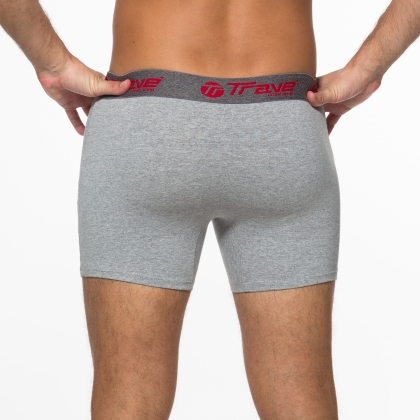 Cueca Boxer De Cotton Cinza