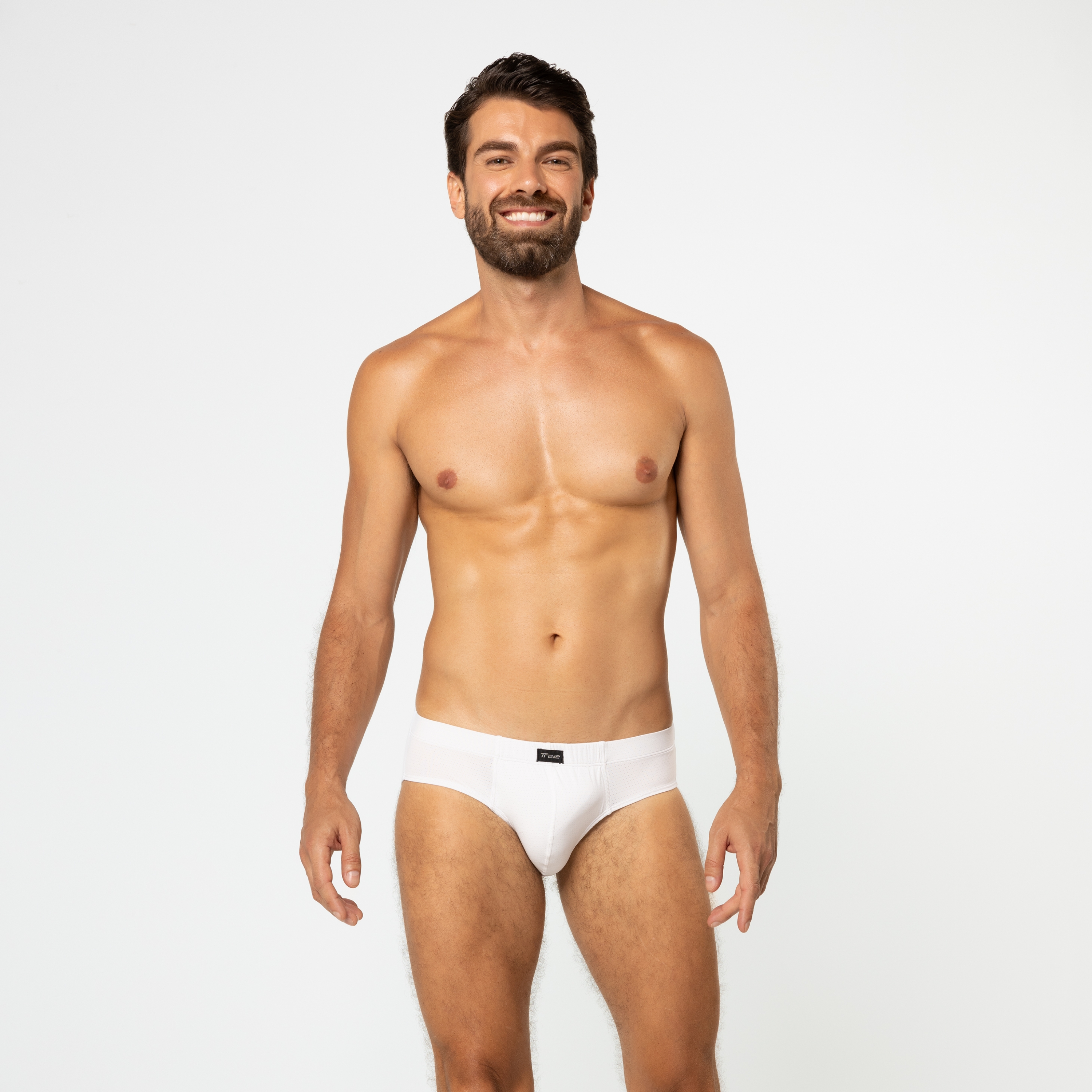 Cueca Slip Com Elástico Embutido Branco - Trave Underwear - cuecas modernas  e confortáveis