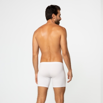 Cueca Boxer Long  Cotton Branco