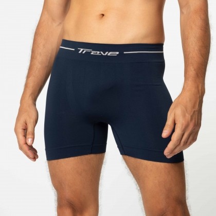 Cueca Boxer Microfibra Sem Costura Azul Marinho
