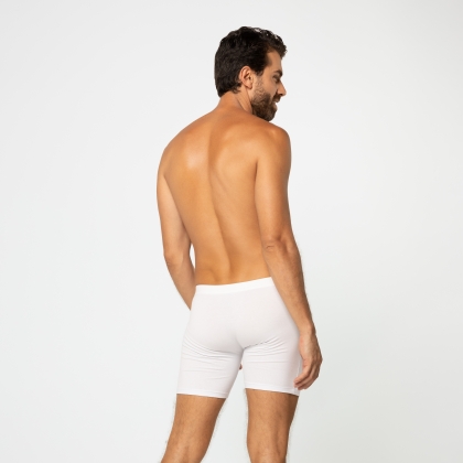 Cueca Boxer Long Cotton Branca