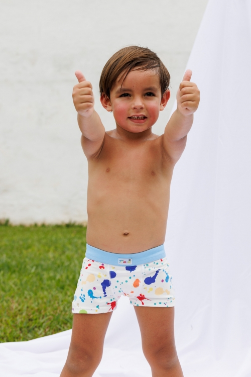 Cueca  Infantil Estampa Tinta