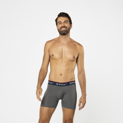 Cueca Boxer Dryfit Cinza Escuro