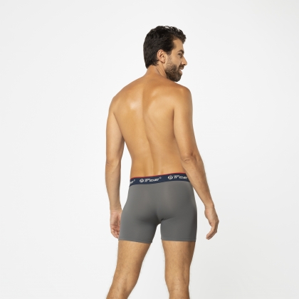 Cueca Boxer Dryfit Cinza Escuro