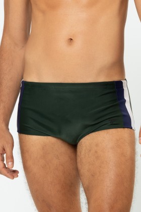 Sunga Slip Recortes nas Laterais Verde