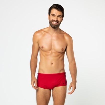 Sunga Slip Listras Laterais Vermelho