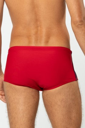 Sunga Slip Listras Laterais Vermelho