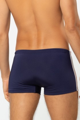 Sunga Boxer Recortes nas Laterais Azul Marinho