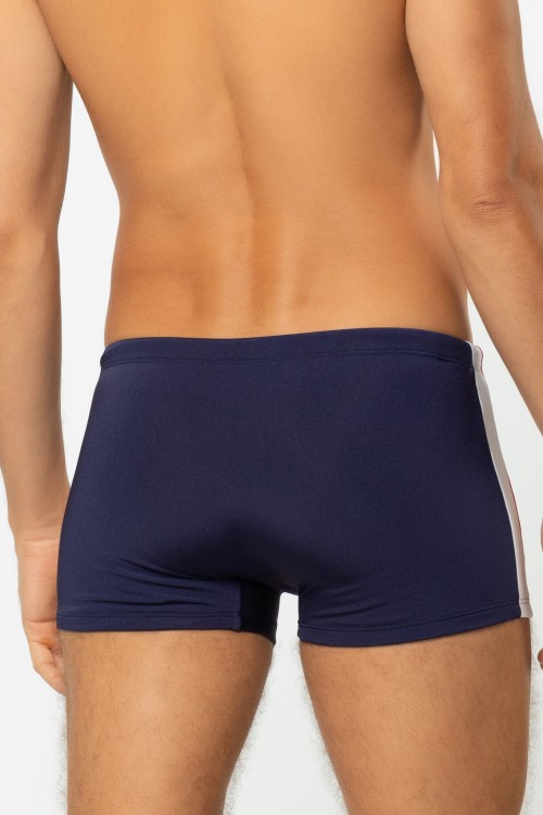 Sunga Boxer Recortes nas Laterais Azul Marinho