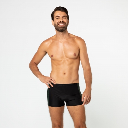 Sunga Boxer Recortes nas Laterais Preto