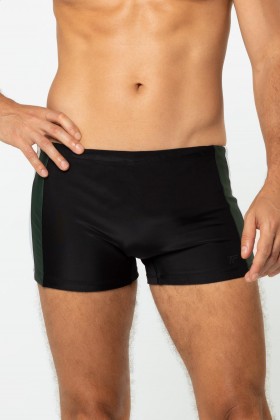 Sunga Boxer Recortes nas Laterais Preto
