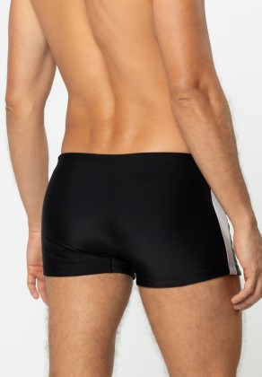 Sunga Boxer Recortes nas Laterais Preto