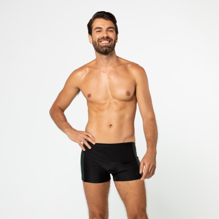 Sunga Boxer Recortes nas Laterais Preto