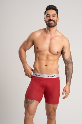 Cueca Boxer Long Fibra de Bambu Canelado