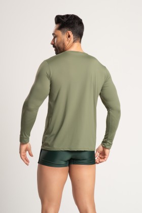 Blusa De Manga Comprida Com Proteção UV