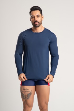 Blusa De Manga Comprida Com Proteção UV