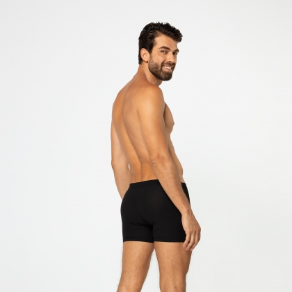 Cueca Boxer De Microfibra Preto