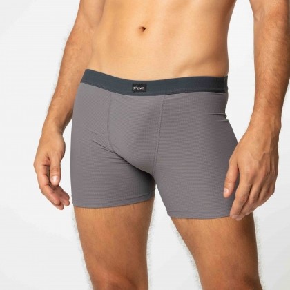 Cueca Boxer De Microfibra Cinza