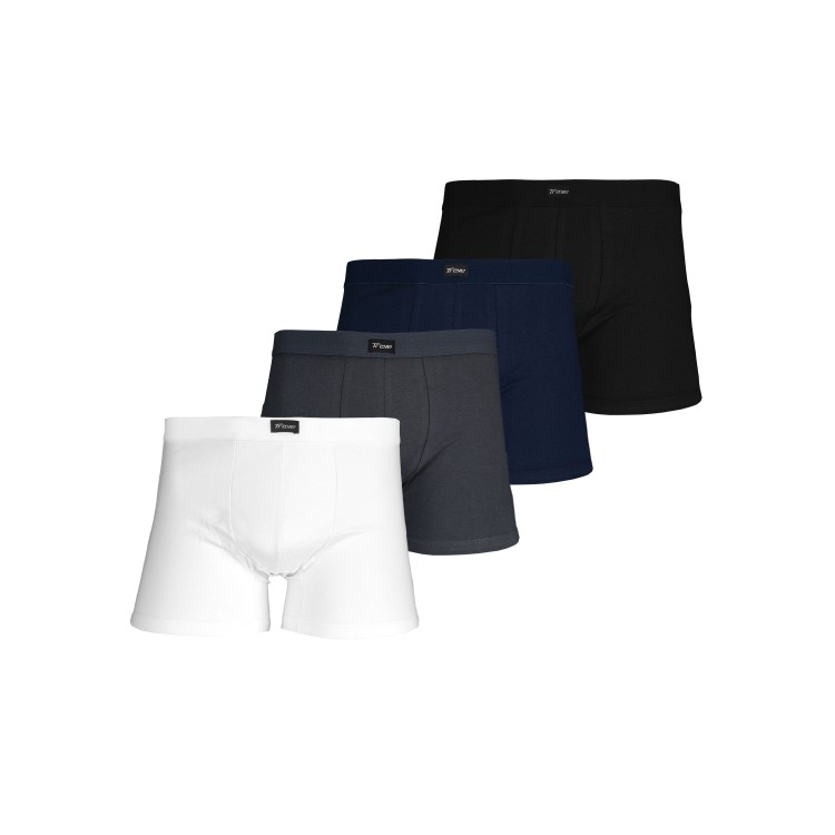 Kit Com 4 Cuecas Boxer De Cotton Bojada