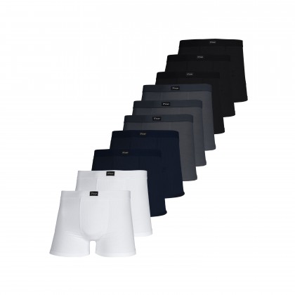 Kit Com 10 Cuecas Boxer De Microfibra