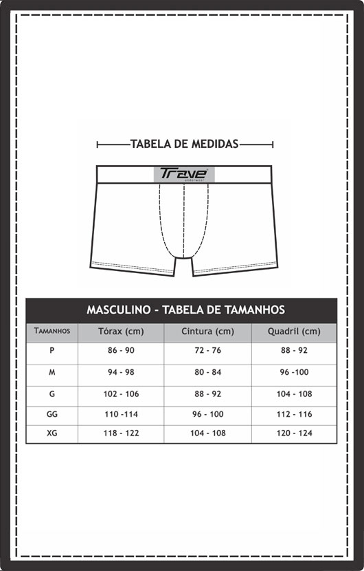 Tabela de medidas